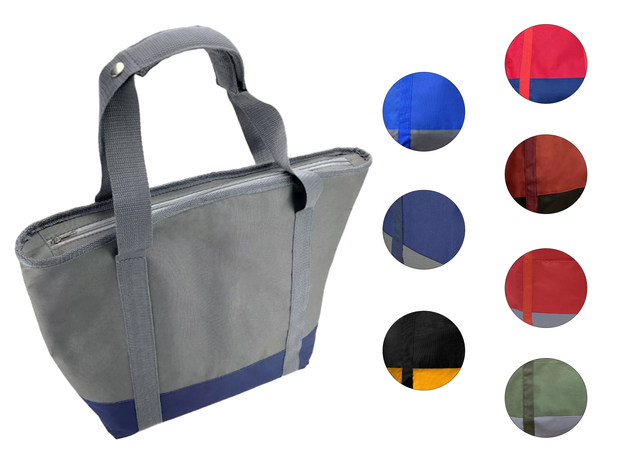Bolsa térmica para alimentos o bebidas, mantiene la temperatura caliente o fría por más de una hora. Tamaño 52x40x15 cm, fabricada con 3 capas: lona poliéster de alta resistencia, material espumado térmico y vinil antiderrames lavable. Incluye asas reforzadas, cierre superior de cremallera y diseño plegable para ahorrar espacio. Ideal para transportar alimentos frescos del mercado o supermercado. Resistente, lavable y fácil de usar. Bolsa térmica para alimentos o bebidas, mantiene la temperatura caliente o fría por más de una hora. Tamaño 52x40x15 cm, fabricada con 3 capas: lona poliéster de alta resistencia, material espumado térmico y vinil antiderrames lavable. Incluye asas reforzadas, cierre superior de cremallera y diseño plegable para ahorrar espacio. Ideal para transportar alimentos frescos del mercado o supermercado. Resistente, lavable y fácil de usar.